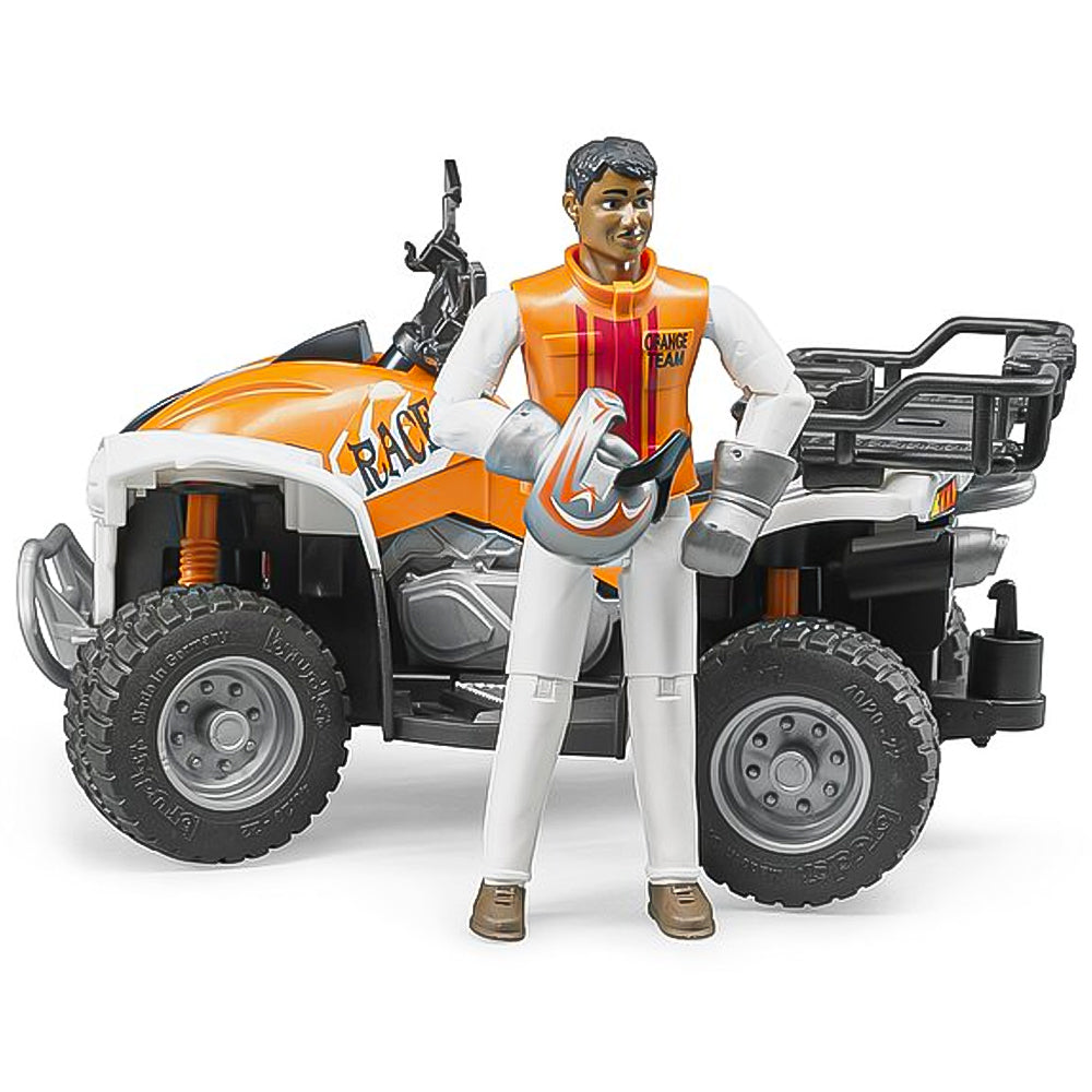 Bruder Quad della Polizia con Poliziotto e Attrezzature