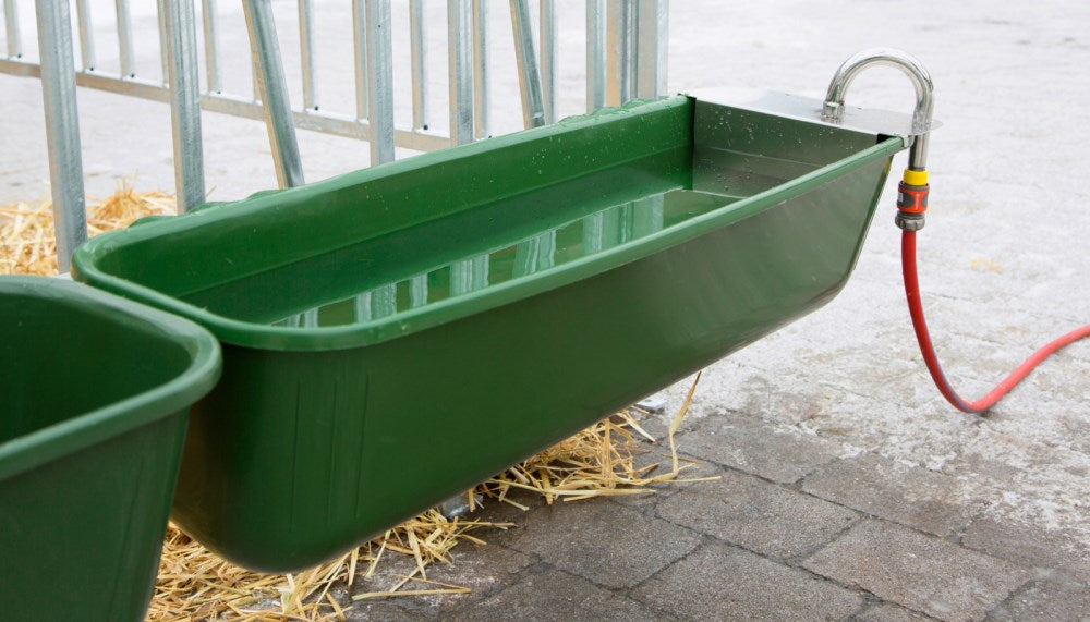 Mangiatoia in Plastica Lunga con Valvola a Galleggiante per Animali