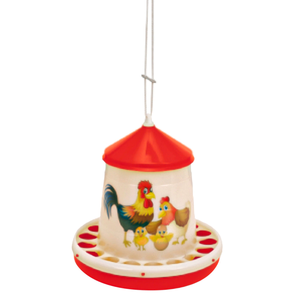 Mangiatoia in Plastica per Polli 4KG - Happy Range, Resistente ed Efficiente