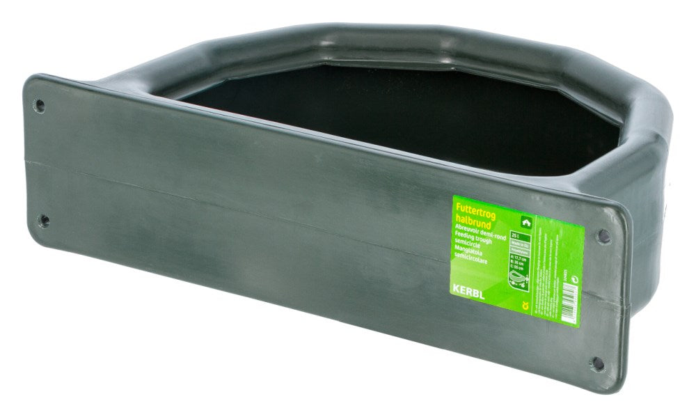 Mangiatoia in plastica semicircolare senza angoli e bordi