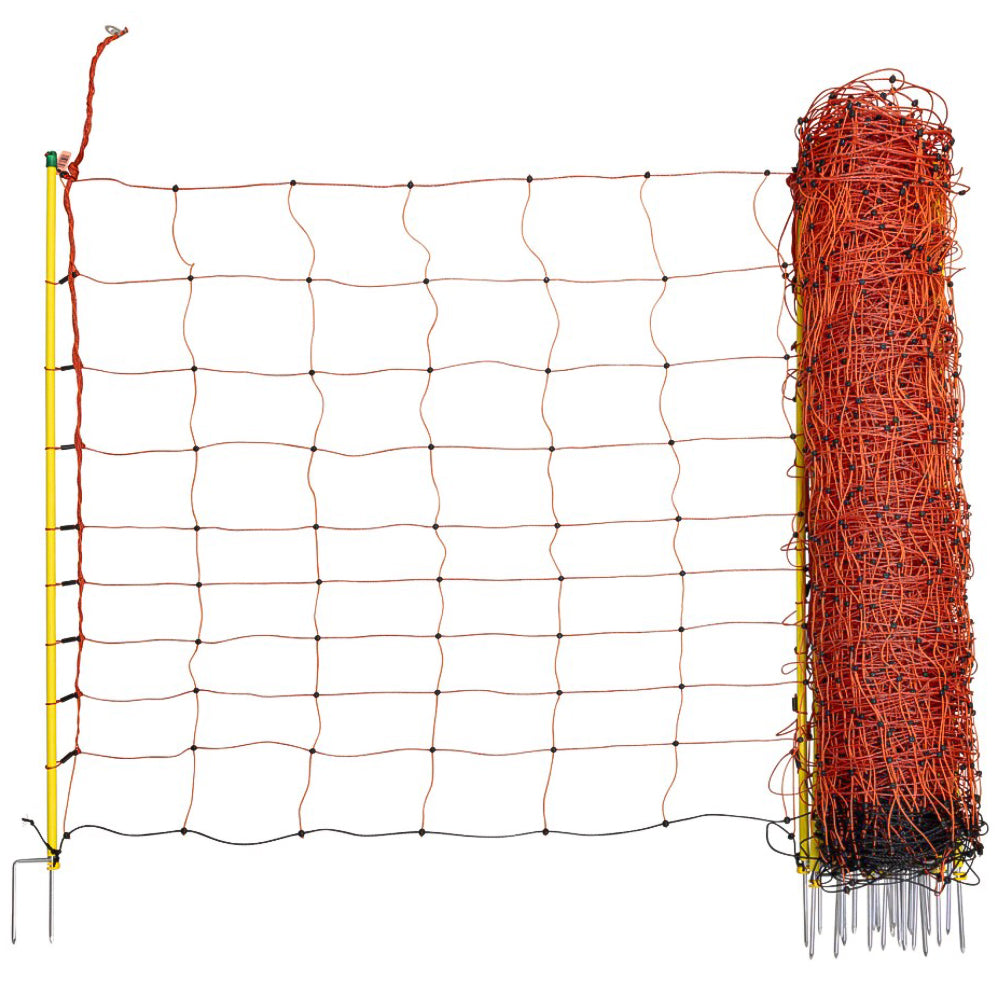 Rete ovina elettrificabile arancione OviNet per uso universale