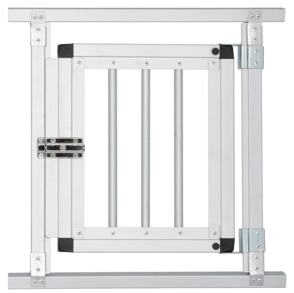 Trasportino per cani in alluminio a due porte barry