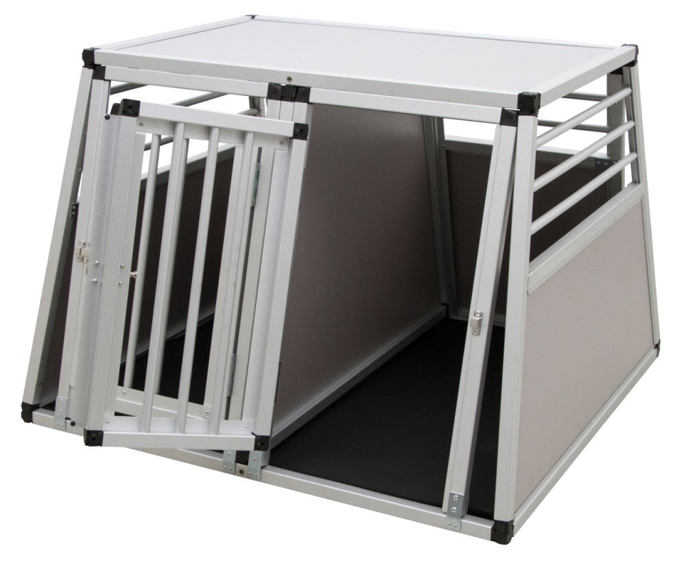Trasportino per cani in alluminio a due porte barry