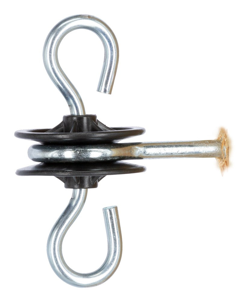 Isolatore maniglia cancello con ganci girevoli set da 4