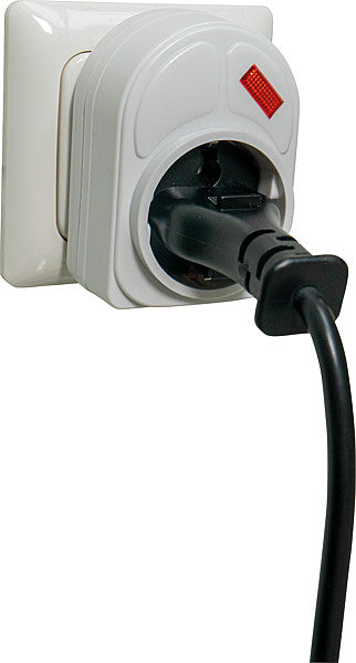 Adattatore Per Spina Elettrica A Singola Presa Salvaspazio - 230 V