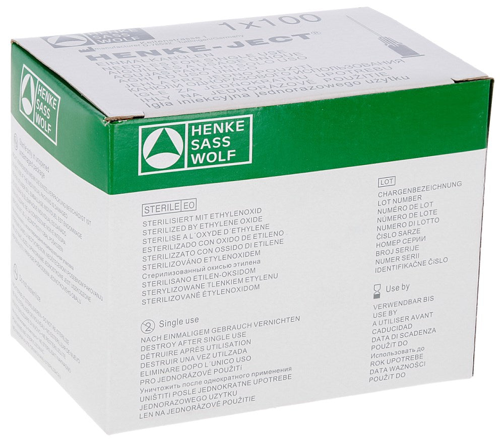 Acciaio inox HSW Ago monouso HENKE-JECT®