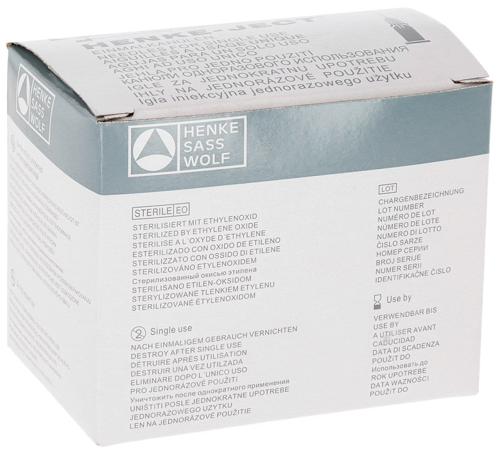 Acciaio inox HSW Ago monouso HENKE-JECT®