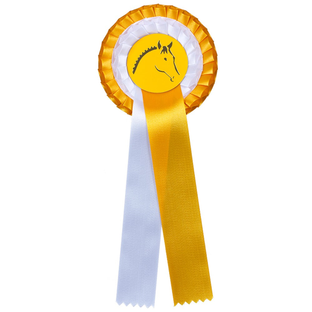 Double Award Ribbon Rosette for Horse