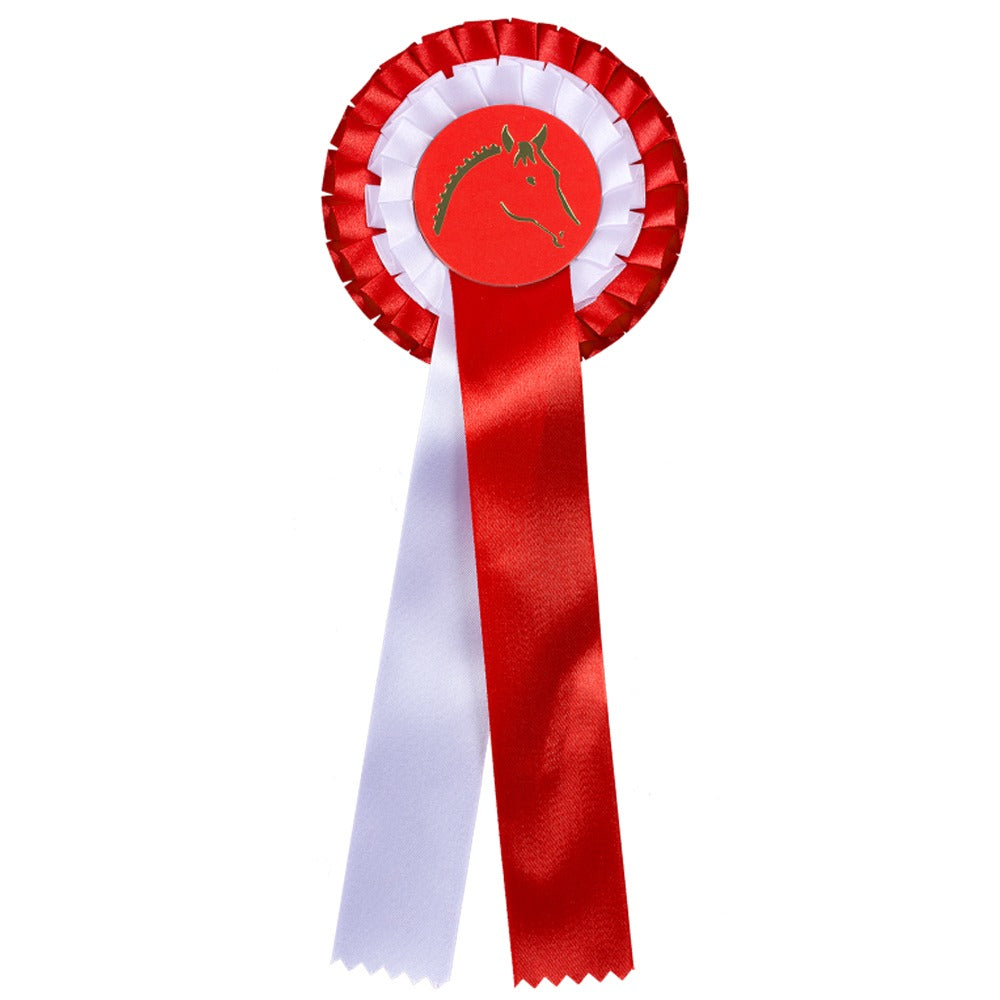 Double Award Ribbon Rosette for Horse