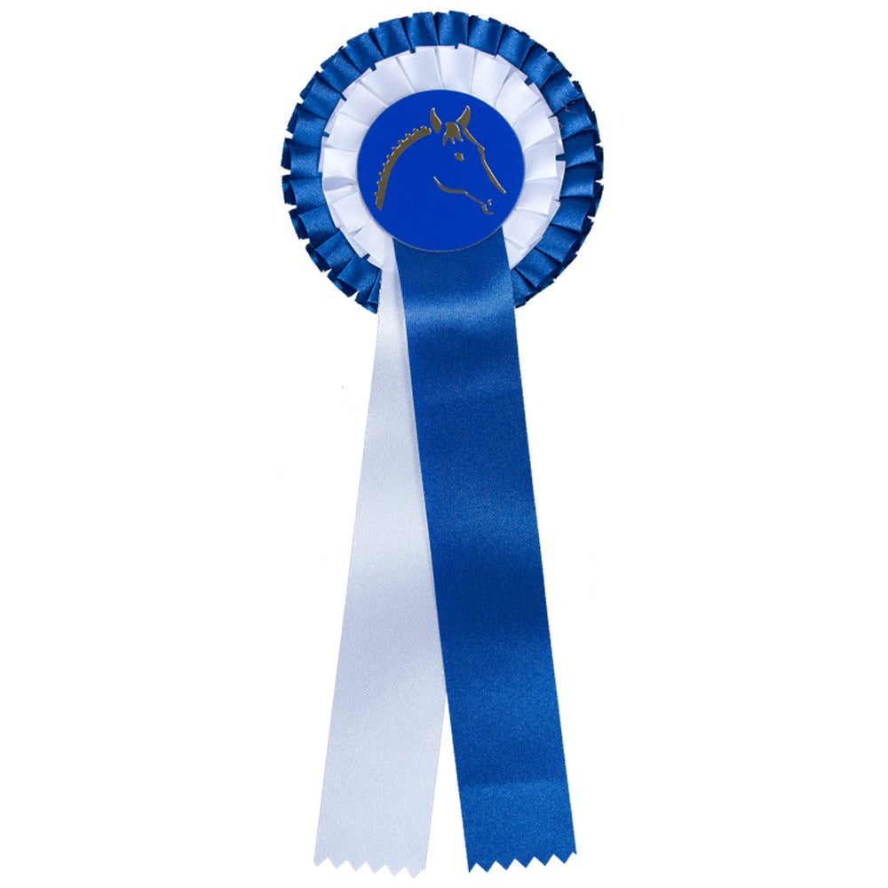 Double Award Ribbon Rosette for Horse