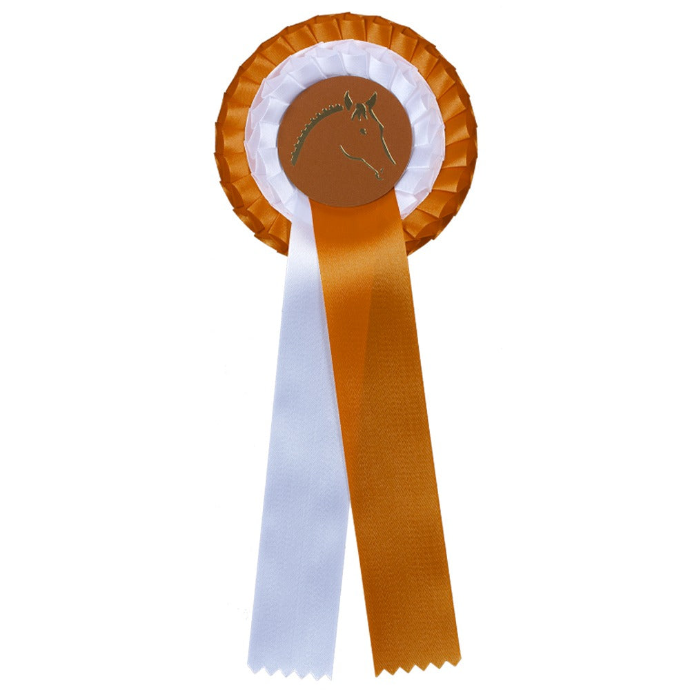 Double Award Ribbon Rosette for Horse
