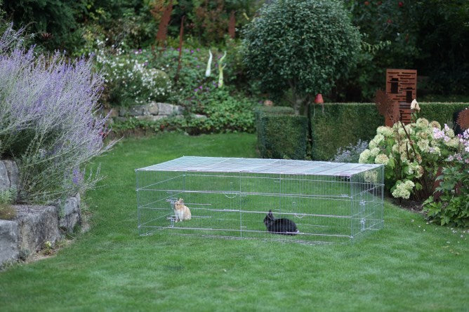 Recinto Esterno Rettangolare Galvanizzato con Barriera Anti-Fuga