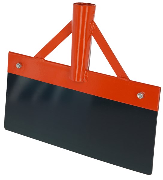 Raschiatore con manico per letame e piastra in acciaio a molla per raschiatore