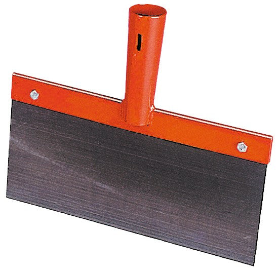 Raschiatore con manico per letame e piastra in acciaio a molla per raschiatore