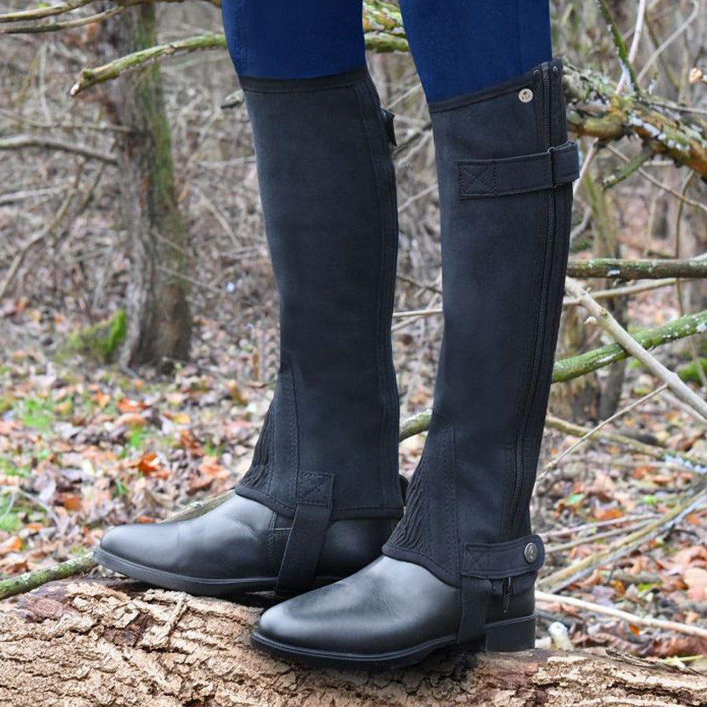 Mini Chaps Equitazione Comfort Uso Quotidiano Elastiche