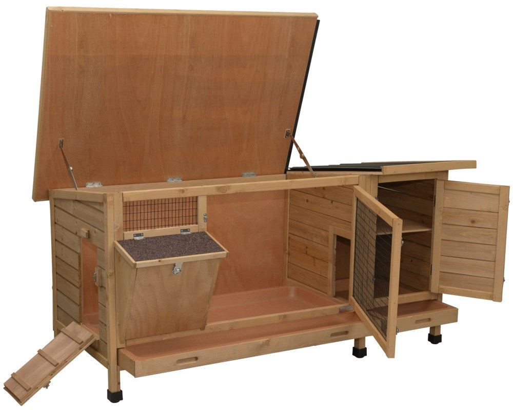 Casetta per conigli XXL Vario con rastrelliera