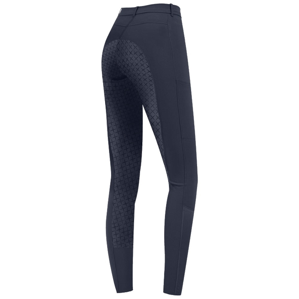 Pantaloni Equitazione Micro Sport Donna Silicone Grip Comfort