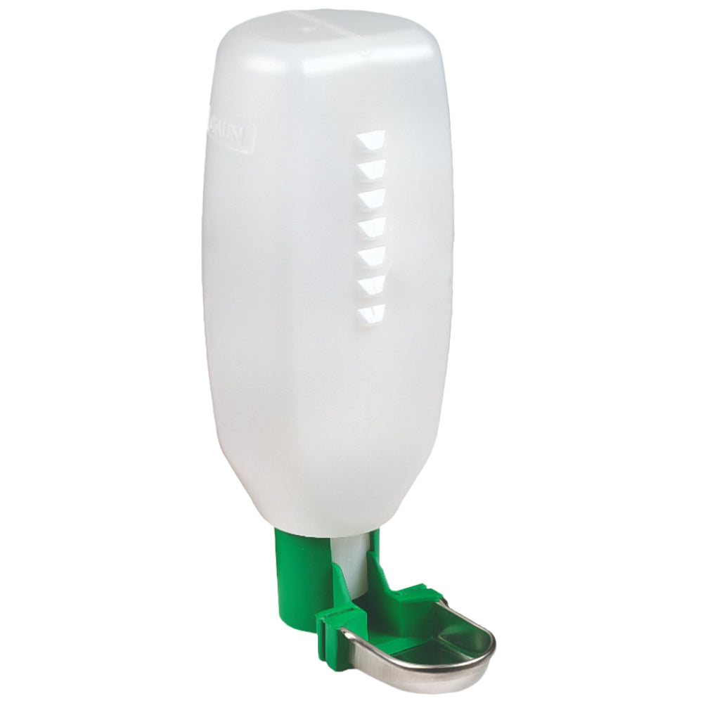 Bevitore Gaun con Bottiglia da 1L per Conigli & Uccelli | Acciaio Inossidabile, Design Regolabile & Rimovibile