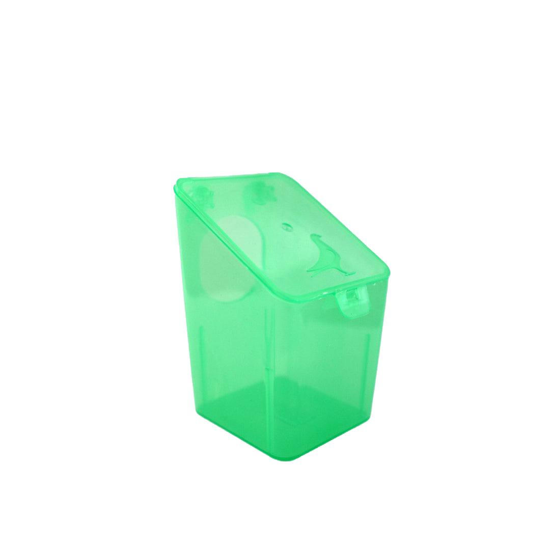 Bevitore e mangiatoia per piccioni 1 foro blu e verde