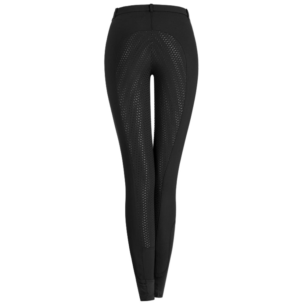 Pantaloni Equitazione Bambini Micro Sport Pro Silicone Grip - Nero