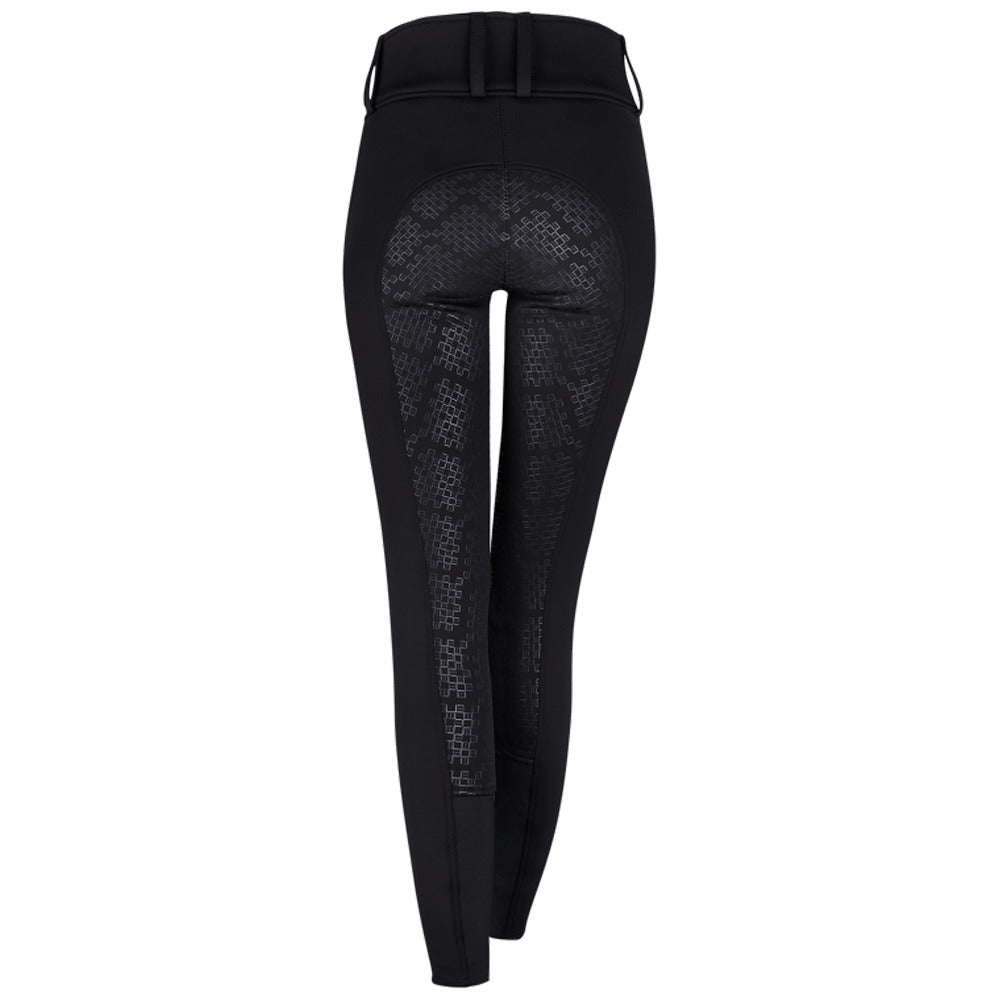 Midseason Reithose Elisa High Waist Silikon Komfort Fit - schwarz