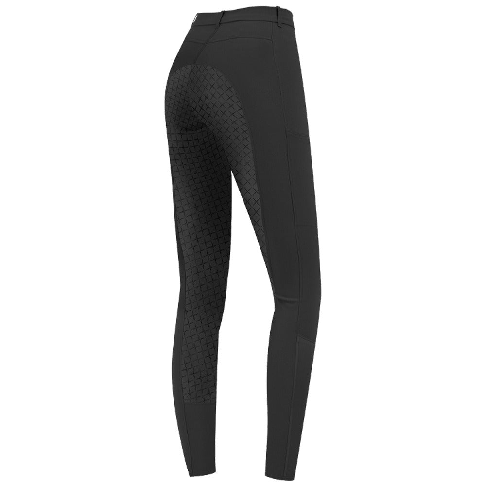 Pantaloni Equitazione Micro Sport Donna Silicone Grip Comfort