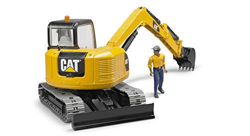 Bruder Cat Mini excavator con figura