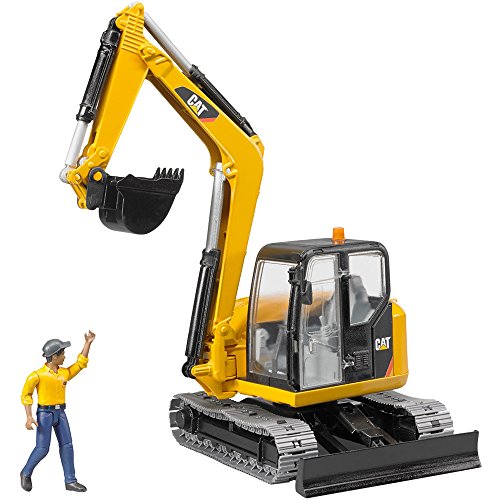 Bruder Cat Mini excavator con figura