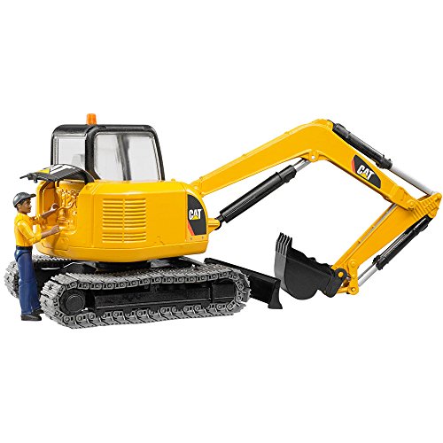 Bruder Cat Mini excavator con figura