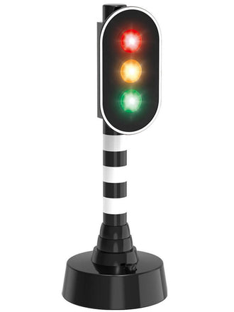 Kids Globe Semaforo per bambini 13 cm alimentato a batteria con luce + 3 pennarelli in una scatola