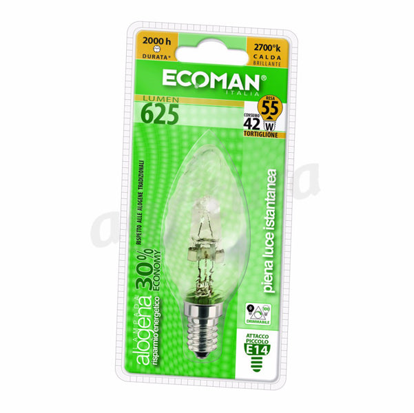 Ecoman Alo tortoglione 42W 2700K E14
