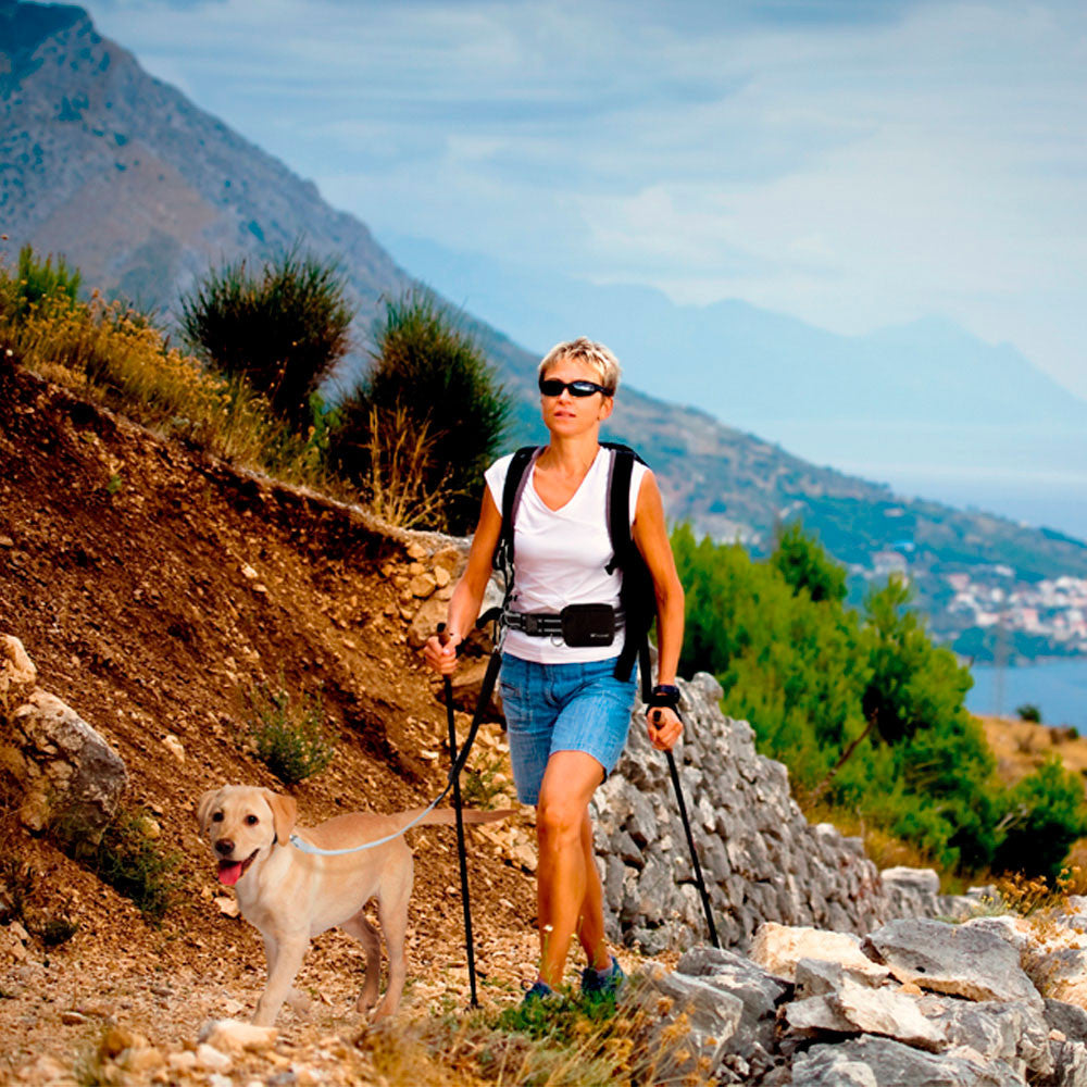 ERGOCOMFORT FREETIME - Cintura con Tasca e Guinzaglio Elastico con Ganci Magnetici