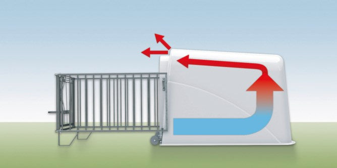 CalfHouse Vetroresina Premium Plus con recinto resistente