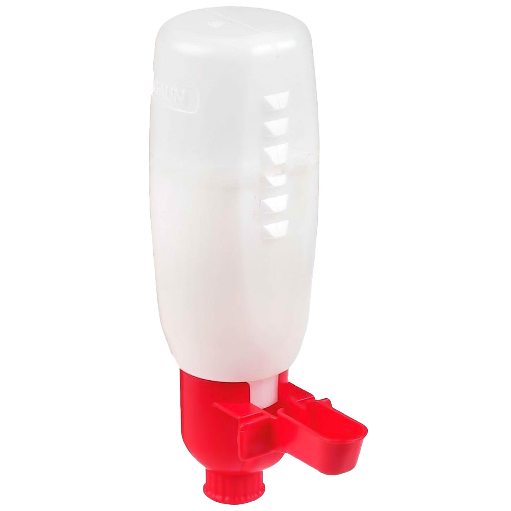Mini Abbeveratoio per Piccioni e Pollame con Bottiglia - Dispenser d'Acqua Automatico