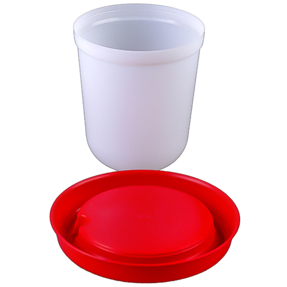 Bevutoio Super Eco per Galline 3L (Rosso) – Dispenser Acqua Resistente e Protetto UV