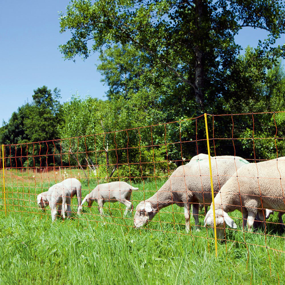 Rete ovina elettrificabile arancione OviNet per uso universale