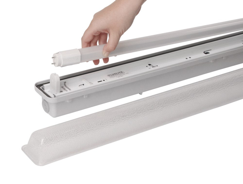 Plafoniera per tubi LED, per ambienti umidi