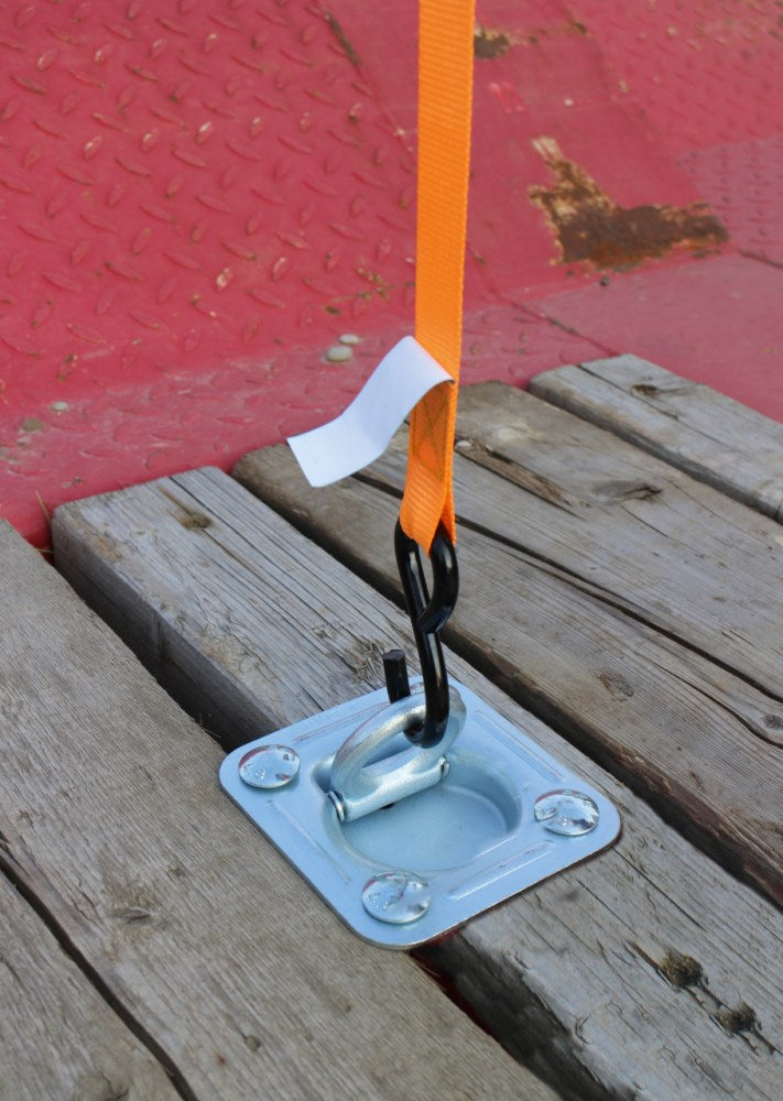 Anello di fissaggio con base concava in acciaio zincato