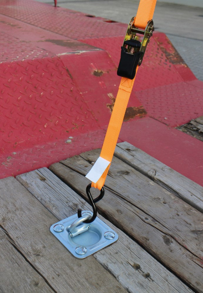 Anello di fissaggio con base concava in acciaio zincato