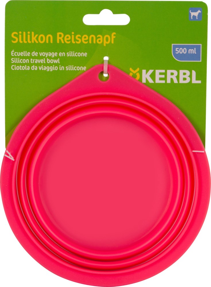 Ciotola da viaggio in silicone per cani