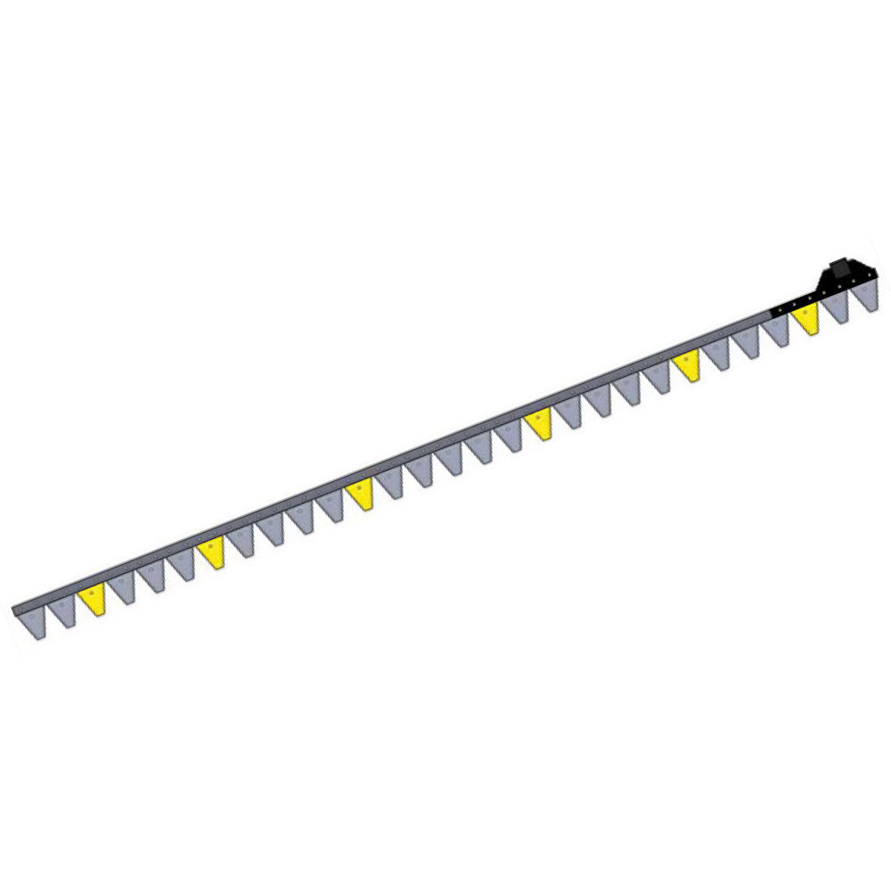 Barra falciante Bucher 190 cm – 25 lame dentate – 4 ricambi inclusi