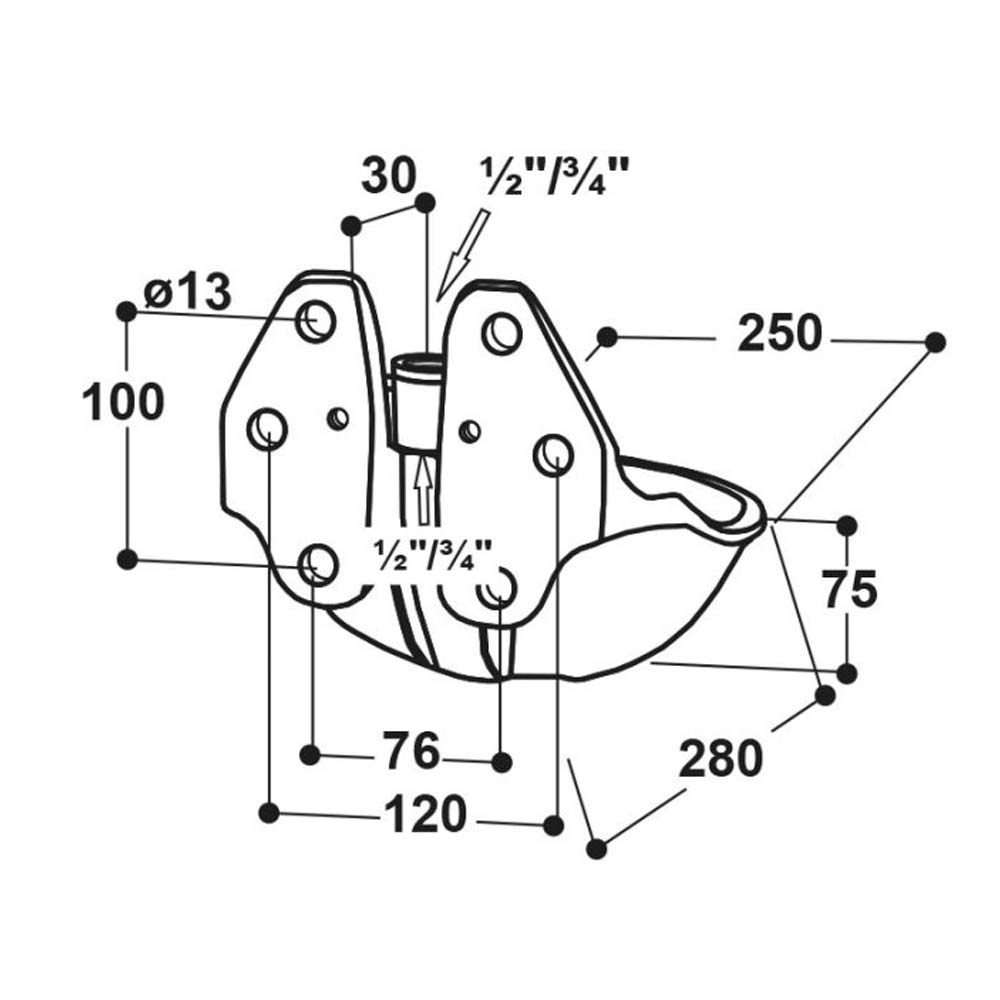Robusto abbeveratoio in ghisa SUEVIA