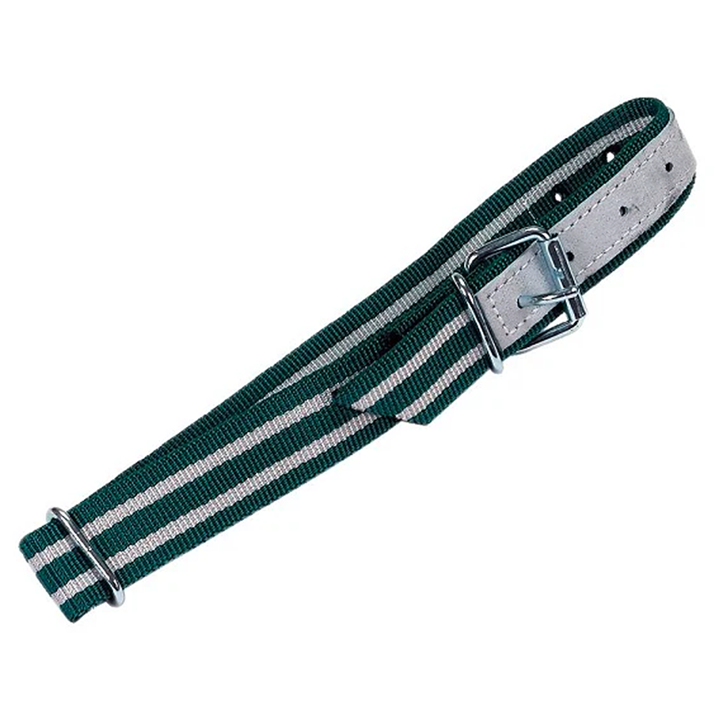 Collare per pecore e capre con maglia ovale e anello a D in pelle in nylon