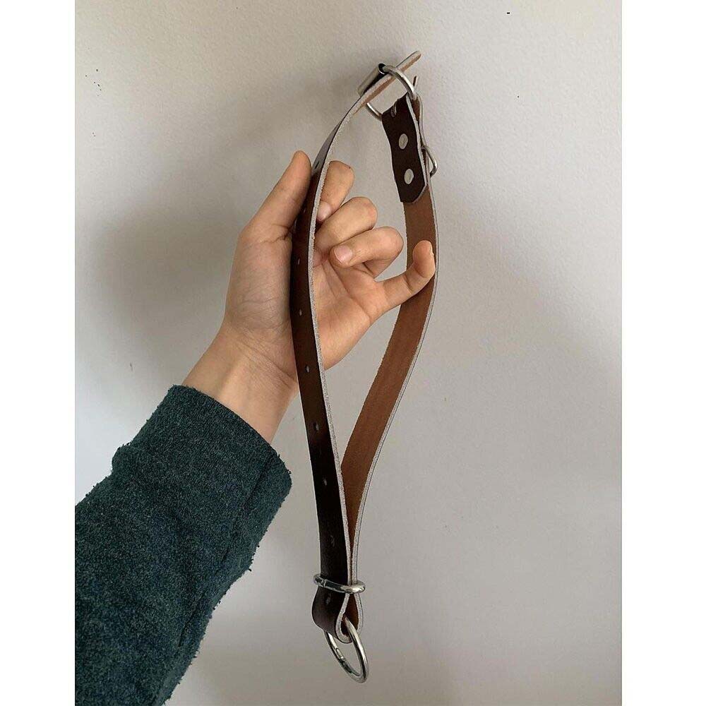 Collare in pelle per pecore e capre 65 cm