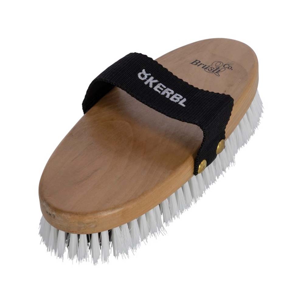 Brusca per Cavalli in Polipropilene con Passamano Dorso in Legno