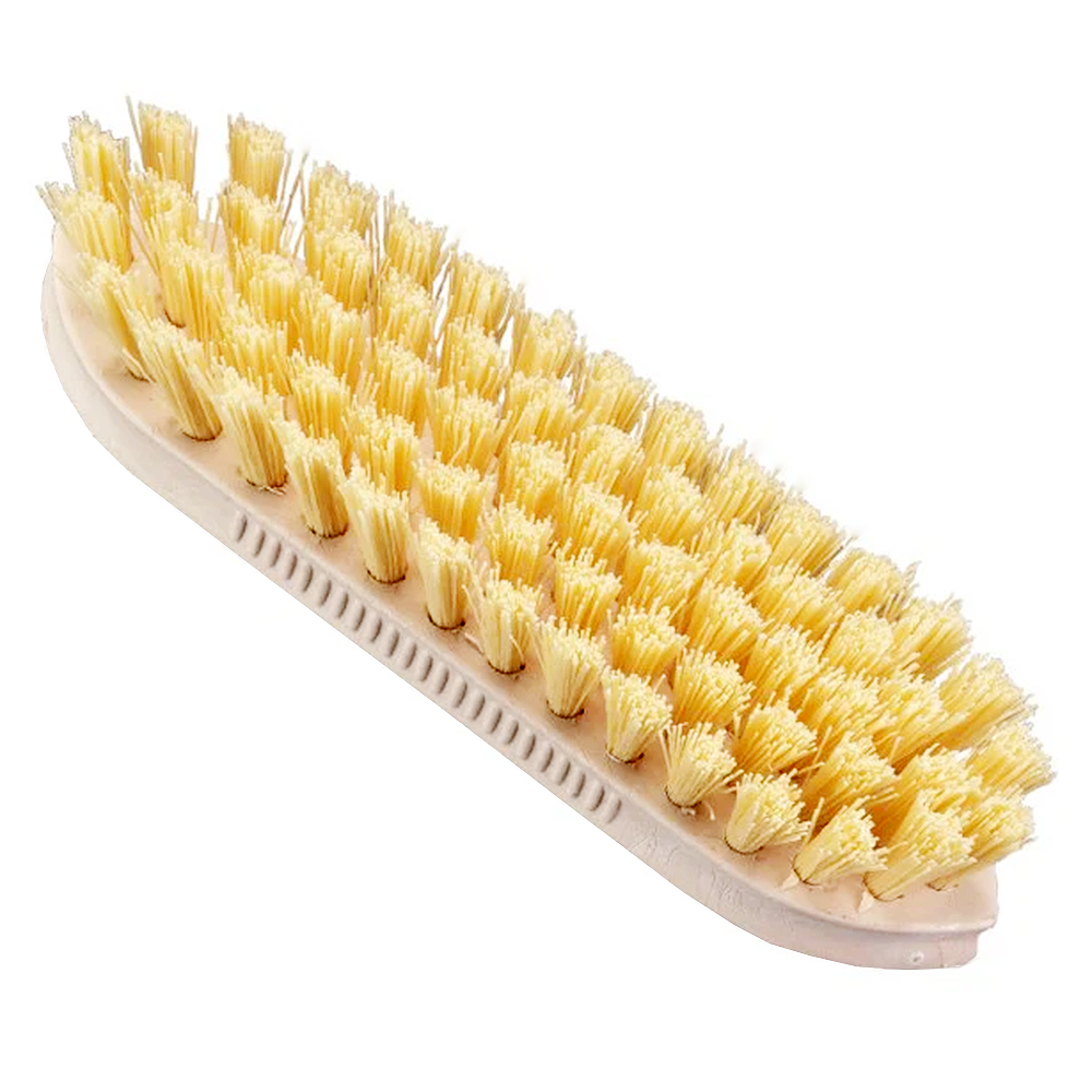 Spazzola abrasiva con dorso in plastica e con setole in polipropilene