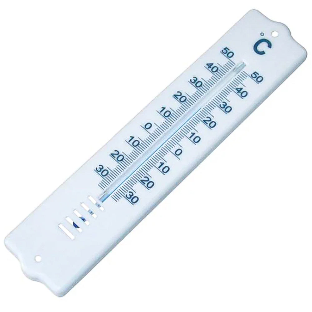 Termometro da Stalla in Plastica Bianco