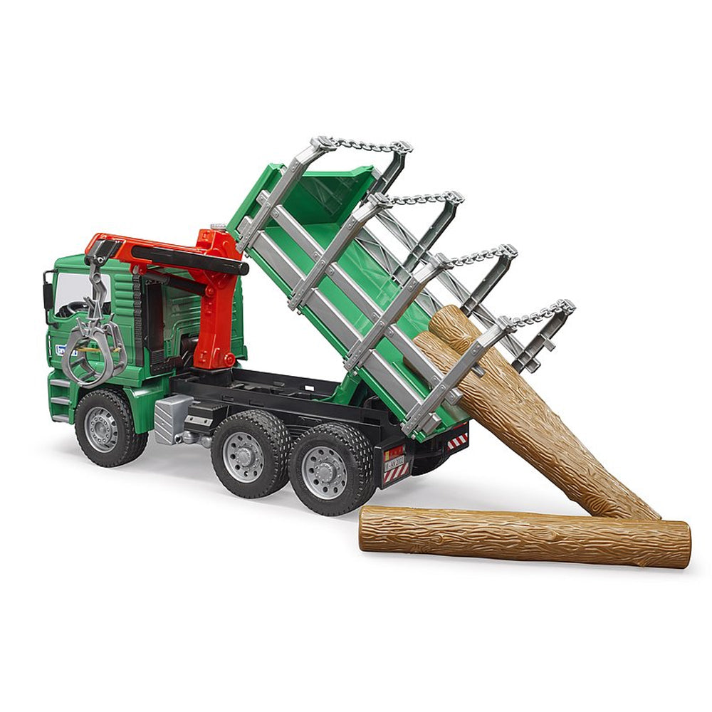 Bruder Camion Con Legna Man Trasporto Tronchi