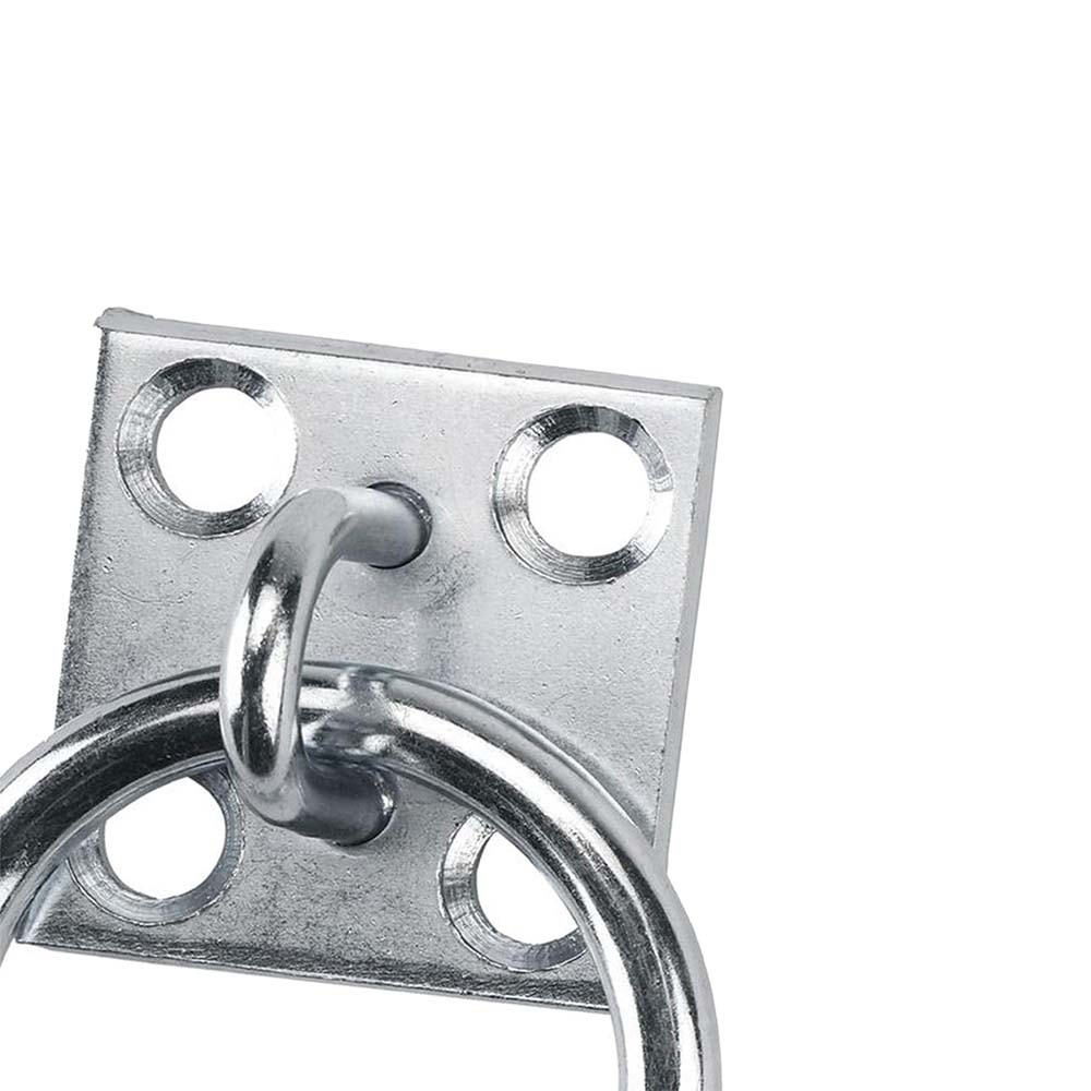 Anello con piastra per boxmontaggio a parete zincato