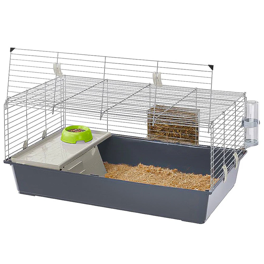 RABBIT 100 Gabbia per conigli e porcellini d'india